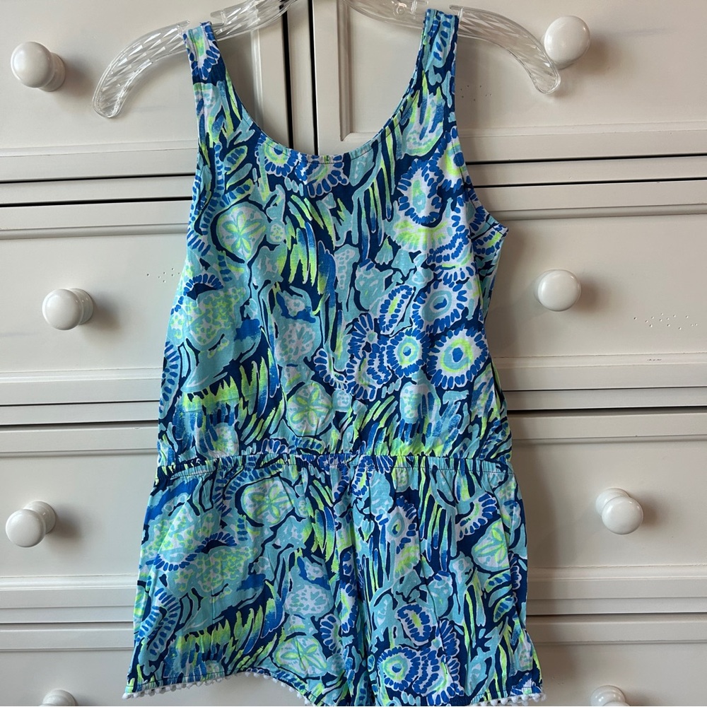 Lilly Pulitzer cotton romper Girls XL